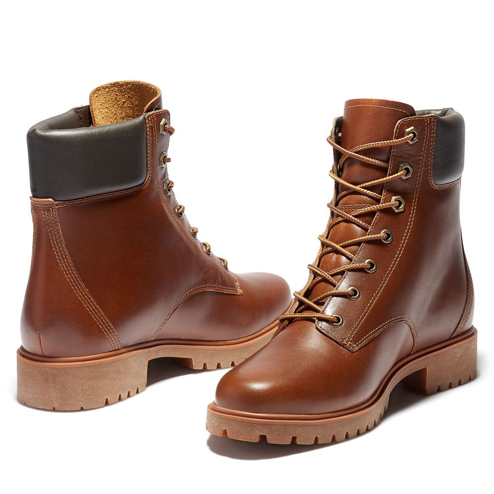 Timberland 6-Inch Μποτακια Γυναικεια Καφε - Jayne Waterproof - Greece 4921068-NK